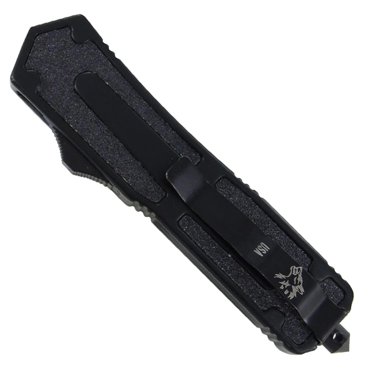 Automatic Titan OTF Double Edge Knife Silver 2 Automatic Titan OTF Double Edge Knife Silver - Image 2