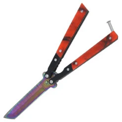Balisong Damascus Public Enemy Pocket Knife -Knife & Sword balisong damascus public enemy pocket knife 2 88337.1564504982