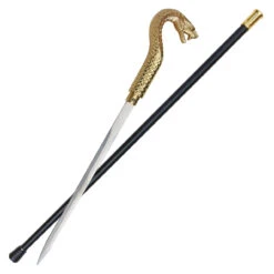 Golden Pharaoh King Cobra Sword Cane 7 Golden Pharaoh King Cobra Sword Cane -Knife & Sword cs1906g 13300.1564504252