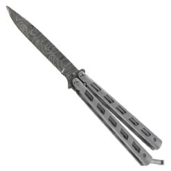 Damascus Steel Helter Skelter Butterfly Knife 7 Damascus Steel Helter Skelter Butterfly Knife -Knife & Sword damascus steel helter skelter butterfly knife 1 79698.1564504695