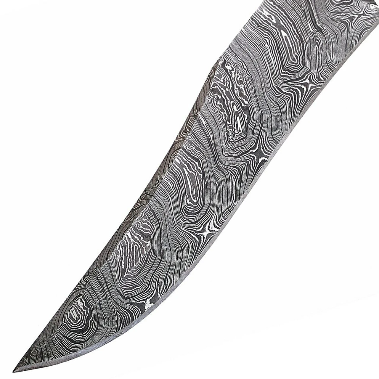 Custom Damascus Hunt For Life Ashbury Hunting Knife 3 Custom Damascus Hunt For Life Ashbury Hunting Knife - Image 3