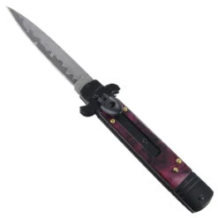 Automatic Sweet Merlot Stiletto Knife -Knife & Sword dm1875b 53919.1564504952