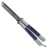 Damascus Pocket Jacaranda Coast Butterfly Knife