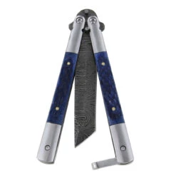 Damascus Pocket Jacaranda Coast Butterfly Knife -Knife & Sword gbs29dt 50313.1564504528