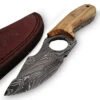 Hunt For Life Peaceful Uprising Damascus Steel Skinner Knife