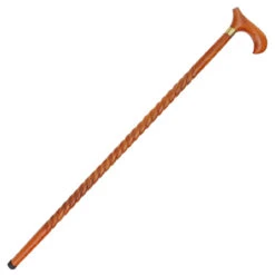 Handmade London Banker Wooden Spiral Walking Cane -Knife & Sword in60272 09257.1564504000