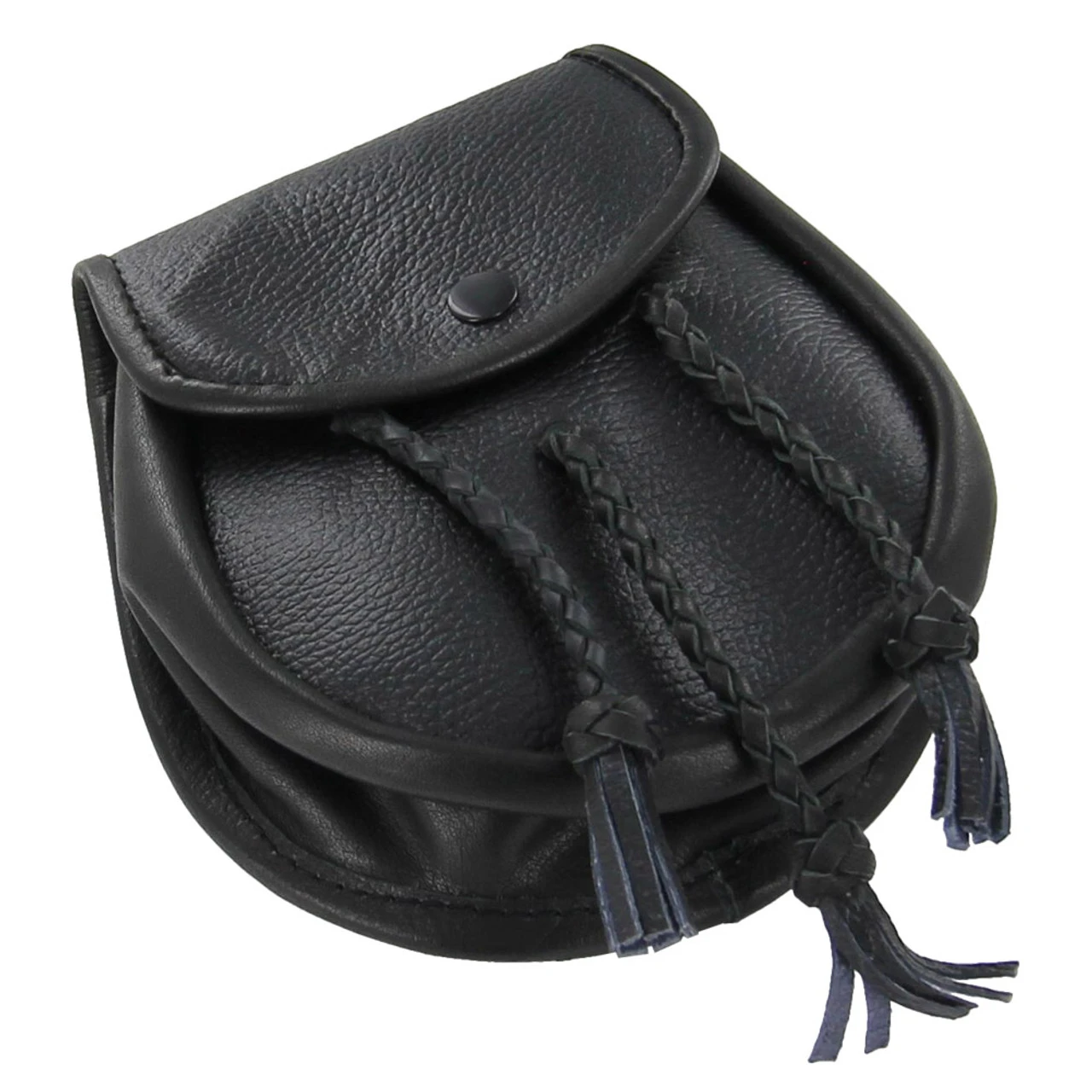 Scottish Gaelic Leather Day Sporran Pouch 1 Scottish Gaelic Leather Day Sporran Pouch