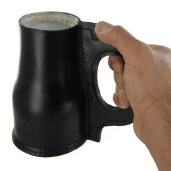 Handmade Leather Pale Ale Jacks Tankard