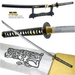 Kill Bill Brides Sword 1095Carbon Steel -Knife & Sword musashi kill bill brides sword 1060 carbon steel blade 13 14196.1564501334
