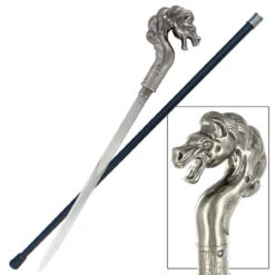 Thoroughbred Show Horse Sword Cane -Knife & Sword thoroughbred show horse sword cane 89727.1564503891