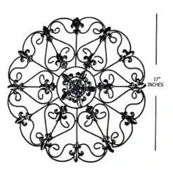 Elegant Round Fleur De Lis Medallion Scrollwork Wall Decoration 5 Elegant Round Fleur De Lis Medallion Scrollwork Wall Decoration -Knife & Sword wall decoration 84793.1564505055