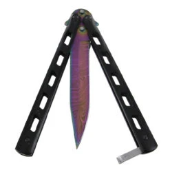 Damascus Steel Arc Flash Butterfly Knife -Knife & Sword wg837c 71733.1564504691